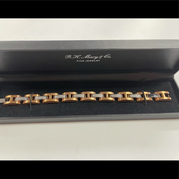 MGW Stainless Men’s bracelet with diamonds